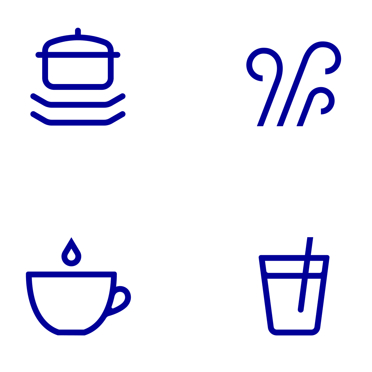 A selection of icons I designed for Electrolux which brought more warmth and humanity to the set of symbols.